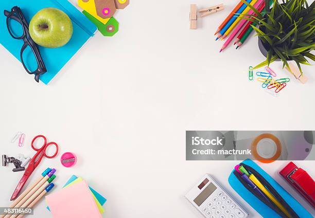 Back To School Header Stock Photo - Download Image Now - 2015, Backgrounds, Computer Software