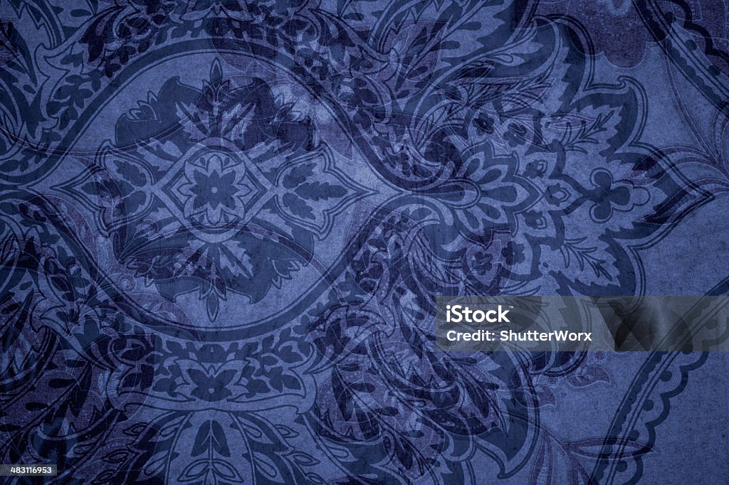 Azul fundo Vitoriano - Royalty-free Paisley Foto de stock