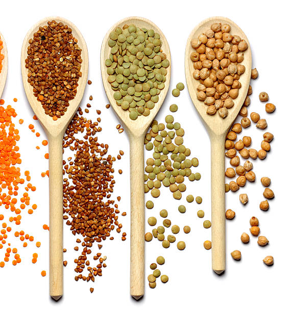 istock buckwheat, green lentils, chick-pea 483117227