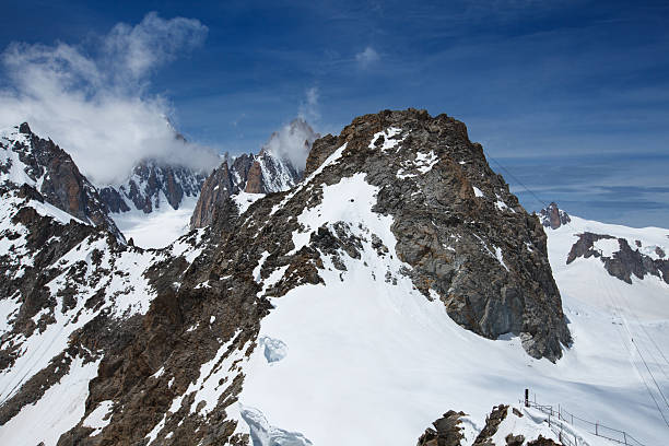 istock Mont Blanc massif peaks from Punta Helbronner resort 483117406
