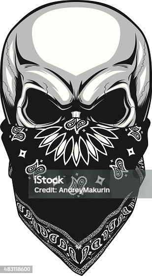 183 Skull Bandana Tattoo Background Illustrations & Clip Art - iStock