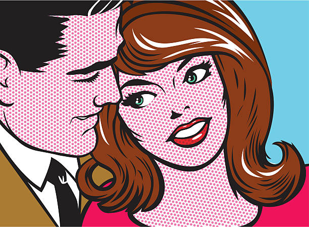 pop art para - sexual activity illustrations stock illustrations