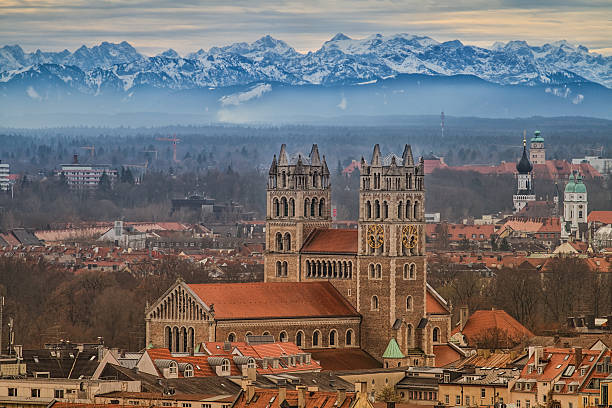 Alpine panorama of Munich