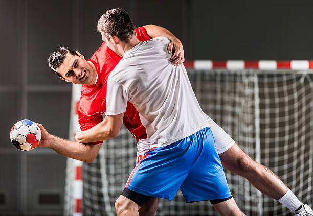 istock Handball players in action. 483118857