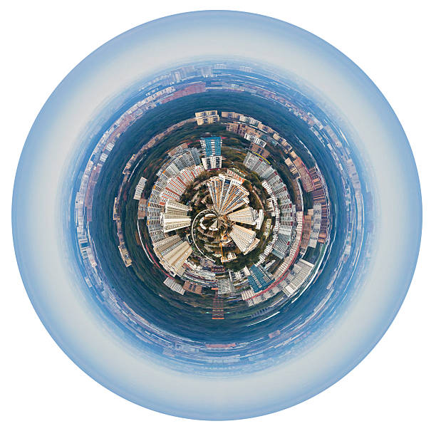 istock spherical panorama of Moscow living district 483119391