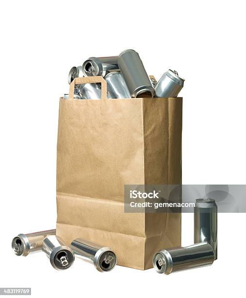 Bag Of Aluminium Cans Stock Photo - Download Image Now - Bag, Beer - Alcohol, Carrying