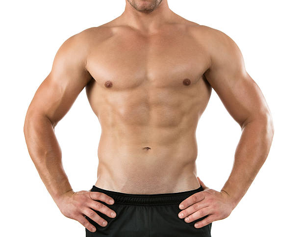 スポーツ選手 - chest sweat male pectoral muscle ストックフォトと画像