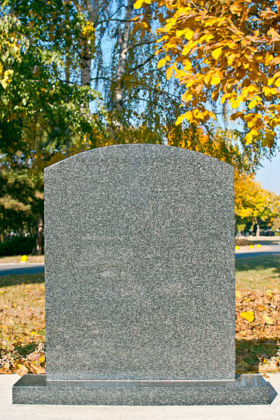 grave stone stock photo
