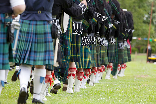 istock Scottish Pipe Band at a Highland Games Event 483121989