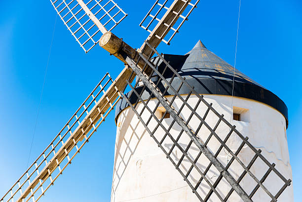 istock windmill of Don Quixote. Cosuegra, Spain 483124066