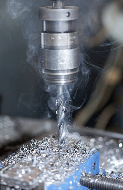 istock Smoky metal drill 483127490
