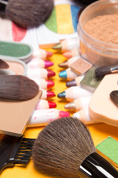 istock Big collection of different makeup cosmetics 483128808