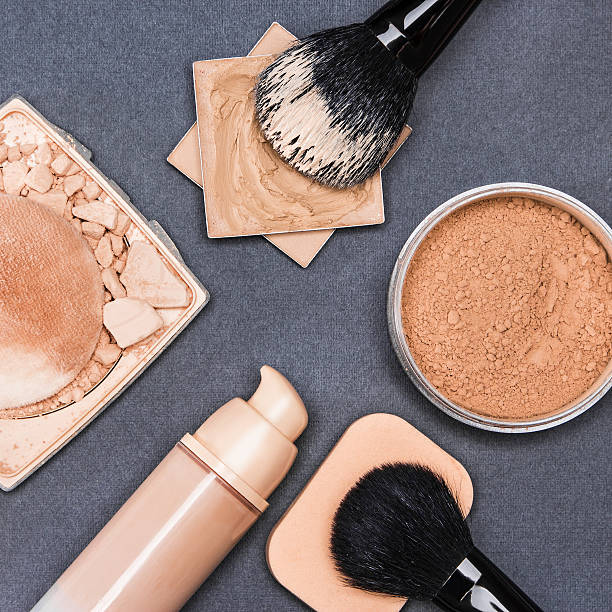 istock Set of makeup products to even out complexion 483130680