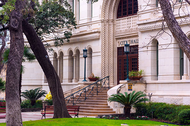 istock City Hall in San Antonio, TX 483131492
