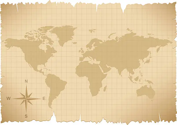 Vector illustration of World map