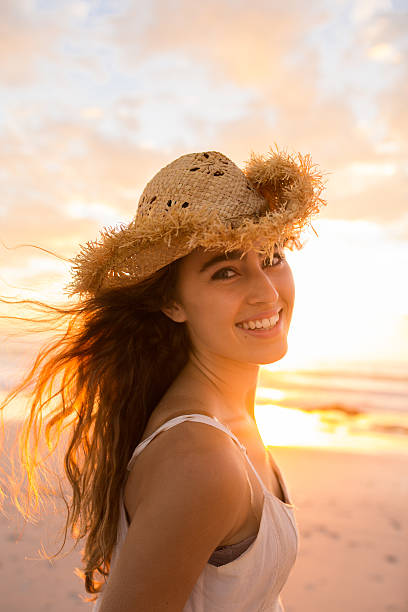 istock Positive woman smiling at camera 483133119