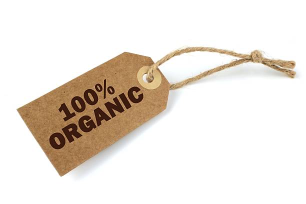100% orgánicos etiqueta - 100 percent fotos fotografías e imágenes de stock