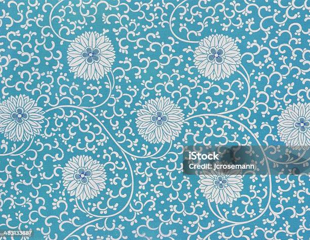 Traditional Asian Wallpaper Stock Illustration - Download Image Now - Antique, Asia, Blue