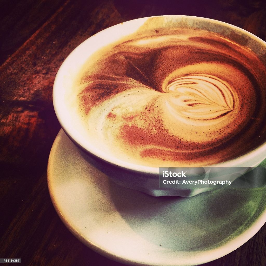 Mocha A caffè mocha served in a bowl in the French-style.  Taken with an iPhone and processed in Instagram. Art Stock Photo