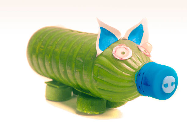 Piggy Bank Made By Recycled Plastic Bottle