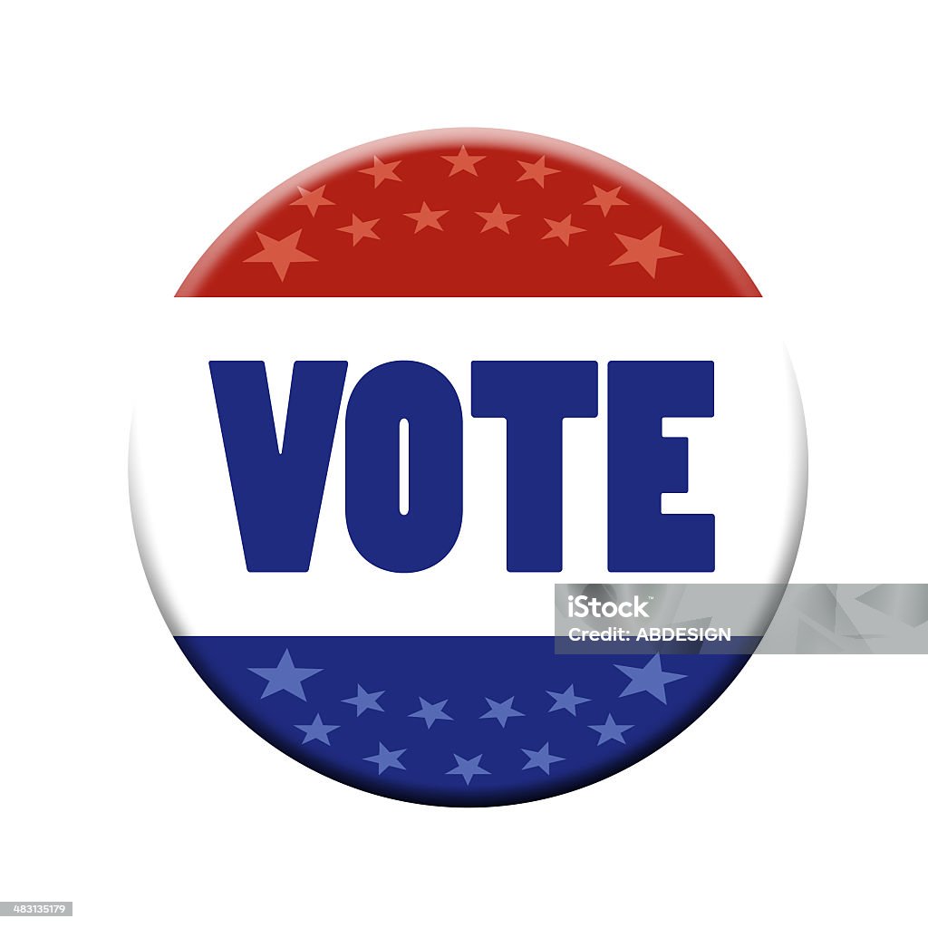 愛国心投票ボタン、クリッピングパスが含まれています。 - アメリカ共和党のロイヤリティフリーストックフォト