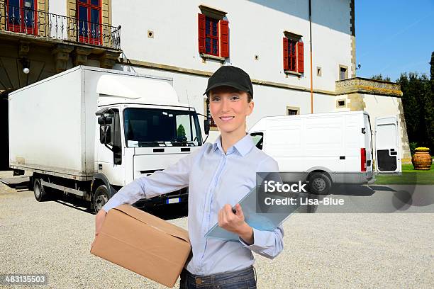 Delivering Stock Photo - Download Image Now - Adult, Adults Only, Arrival