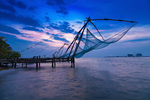 Chinese Fishing Net Stock Photo - Download Image Now - Kochi - India,  Commercial Fishing Net, Fort - iStock