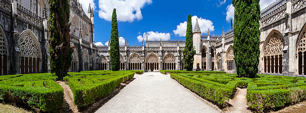 Royal Cloister of the Batalha Monastery Royal Cloister of the Batalha Monastery. A masterpiece of the Gothic and Manueline art. Portugal. UNESCO World Heritage Site. batalha abbey photos stock pictures, royalty-free photos & images