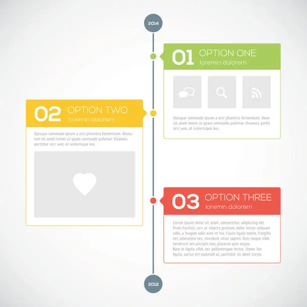 Vector illustration of Modern timeline design template