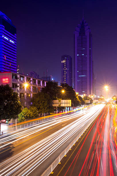 istock The busy urban traffic at night 483140187