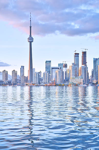 istock The reflection of Toronto skyline at dusk in Ontario, Canada. 483141748