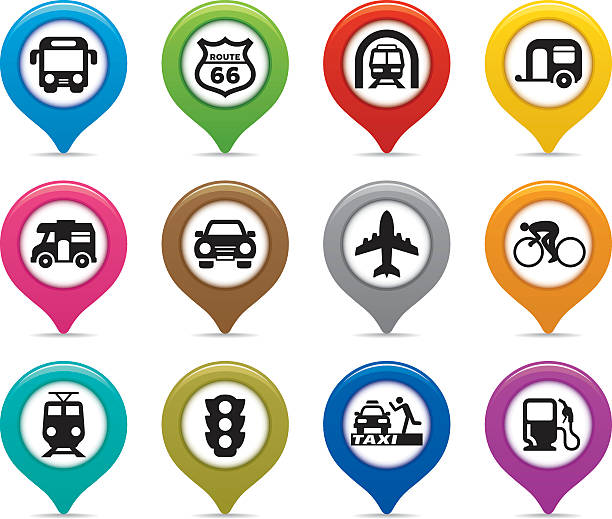 navimaco odbioru/transportu & ruchu - taxi sign public transportation sign station stock illustrations
