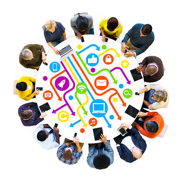 istock Group of World People with Social Networking Concept 483147381