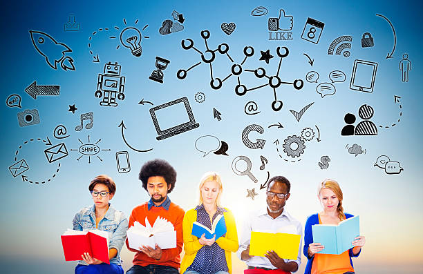 istock Group of Multiethnic People with Global Communication Concept 483147499