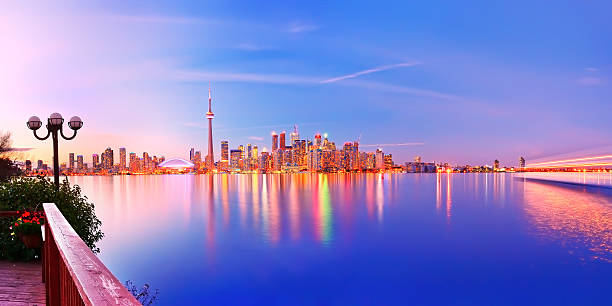 istock Panorama of Toronto skyline at twilight in Ontario, Canada. 483147920