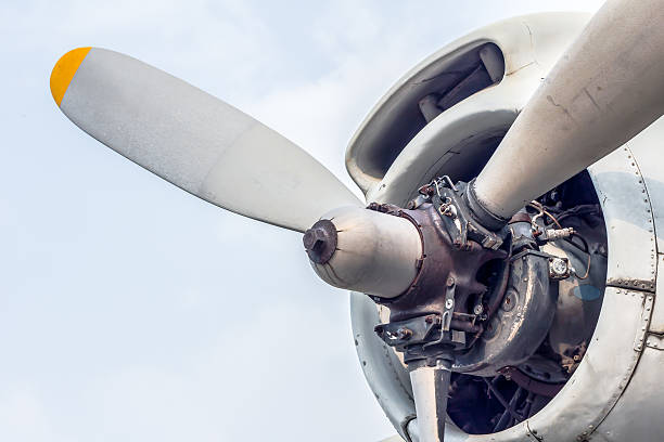 istock Engine of an old aircraft 483148687