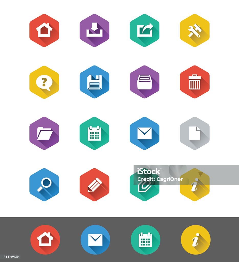 Flat Icon Series: Toolbar Icons  http://www.appwitch.com/cagri/flaticons.png Circle stock vector