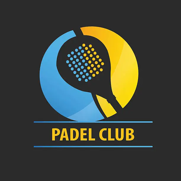 Vector illustration of Logo padel