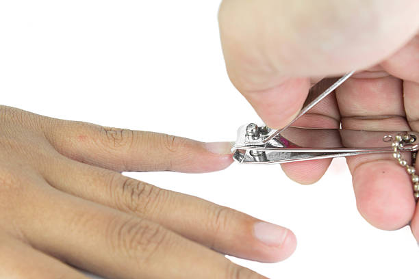 istock Nail of Little finger clippings 483150227
