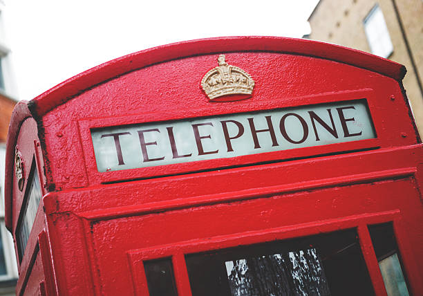 istock Red london telephone booth 483150399