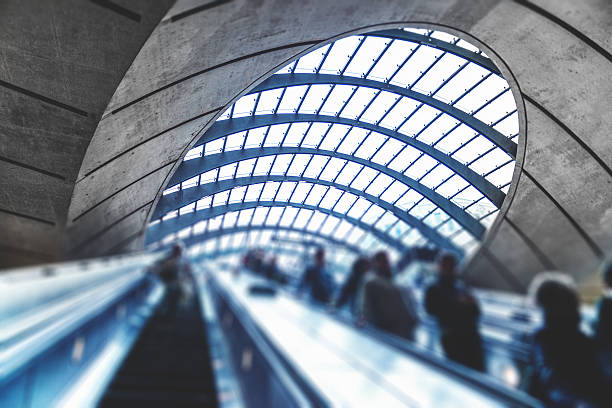 istock Commuter going to work at Canary Wharf Station - London 483150441