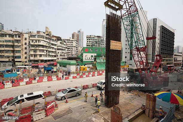 Shatin To Central Link Construction Site In Hong Kong Stock Photo - Download Image Now