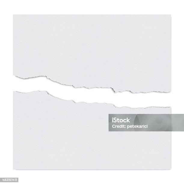 Irregular Libro Blanco Foto de stock y más banco de imágenes de Papel - Papel, Rasgado, Artículo de papelería