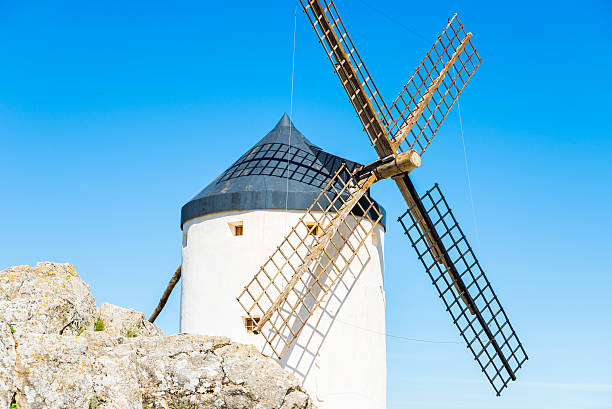 istock windmill of Don Quixote. Cosuegra, Spain 483151708
