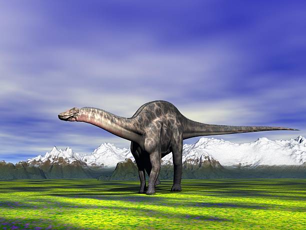 dino Dicraeosaurus stock photo