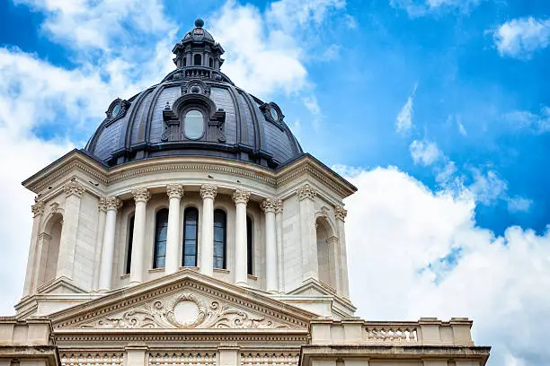 South Dakota state capitol building in Pierre, SD.