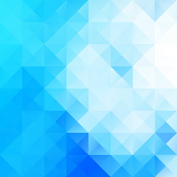 istock Blue White Bright Mosaic Background, Creative Design Templates 483155094