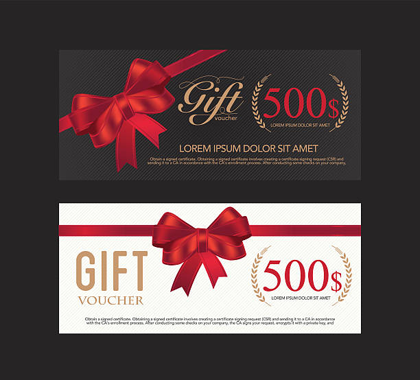 Voucher, Gift certificate, Coupon template. Voucher, Gift certificate, Coupon template.. gift card template stock illustrations