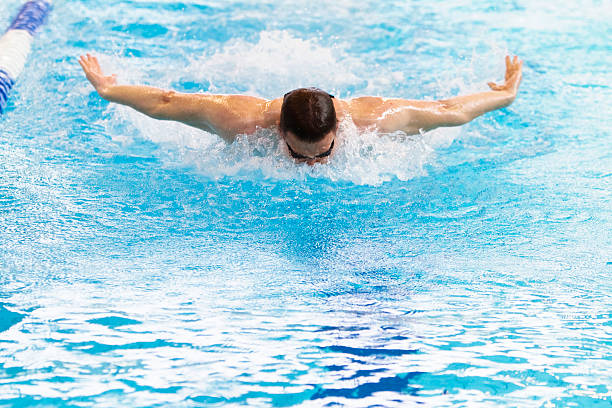 istock Professional swimmer in swimming pool 483156068