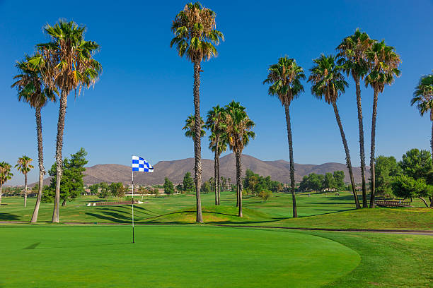 南カリフォルニアのゴルフコース - lawn desert golf california ストックフォトと画像